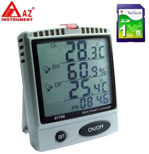 AZ87798  Humidity Temp. SD Card Recorder
