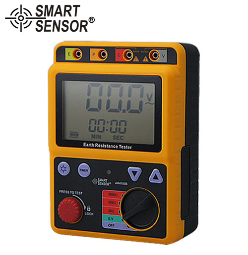 SmartSensor AR4105B Digital Earth Resistance Tester