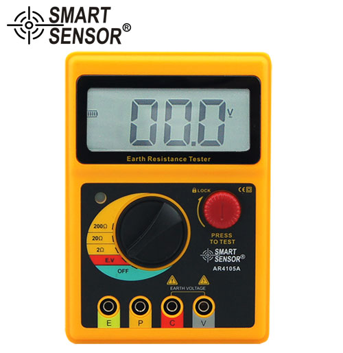 SmartSensor AR4105A Digital Earth Resistance Tester